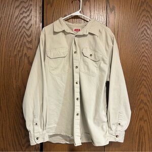 Wrangler Men's Light Tan Shirt Jacket